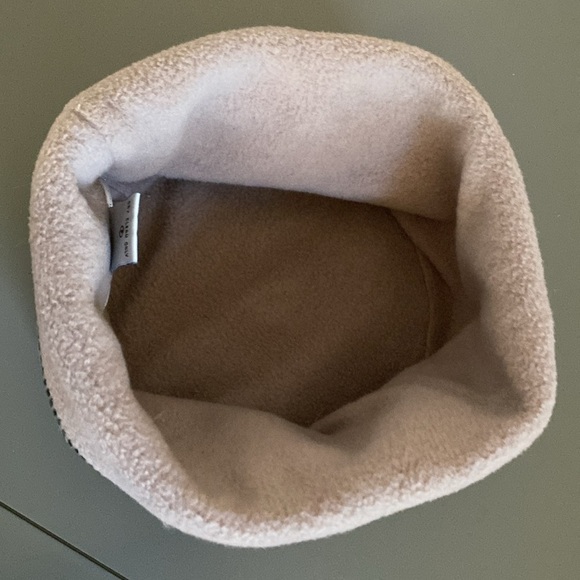 C/WS Winter Cap Hat unisex Wool/Fleece Warm soft cadet style Beenie Grey/Cream - Picture 4 of 7